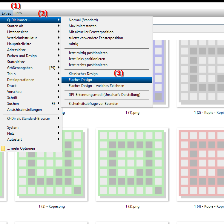 Wie aktiviere ich das flache Design in Datei Explorer